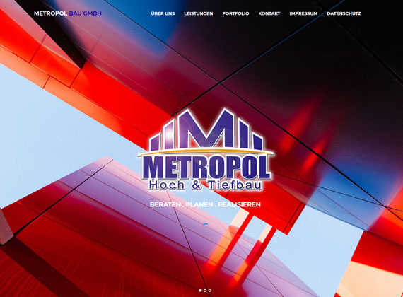 webdesigned im2tenstock metropol-bau