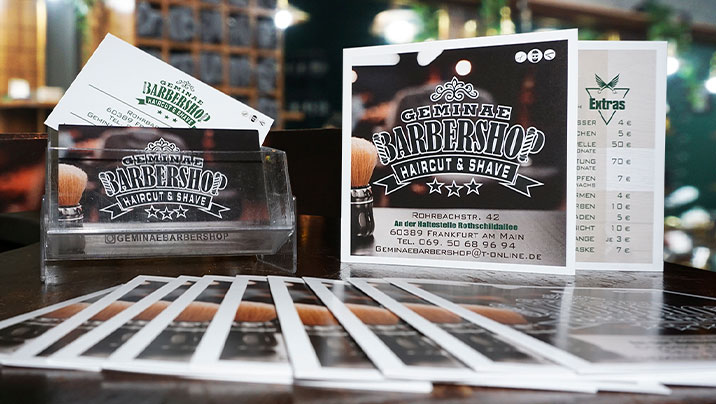 Barber-Shop-Flyer in Frankfurt