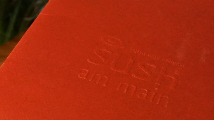 Speisekarte Prägung in Frankfurt