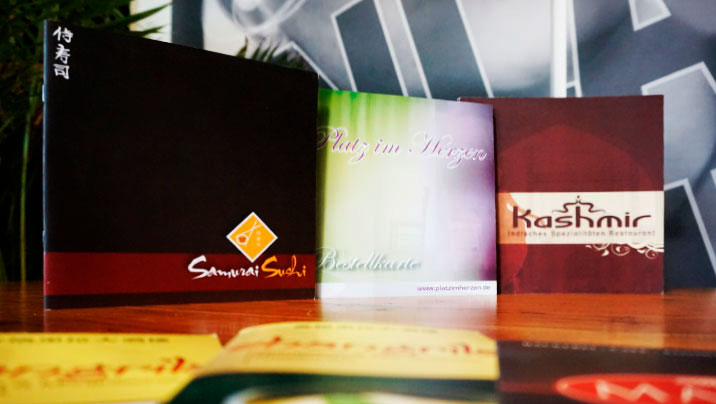 Mehrseitige Speisekarten Gestaltung in Frankfurt Sachsenhausen